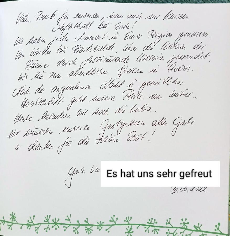 Ferienzimmer Waldzauber Borkwalde 외부 사진